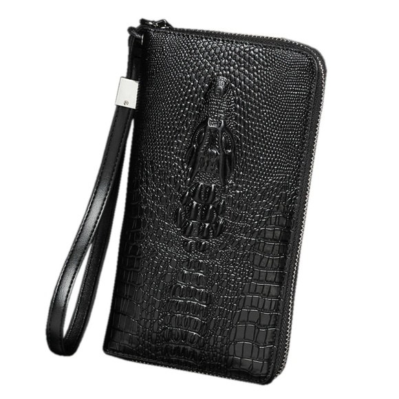 Handbags - Crocodile Print Women Men Phone Clutch Wallet